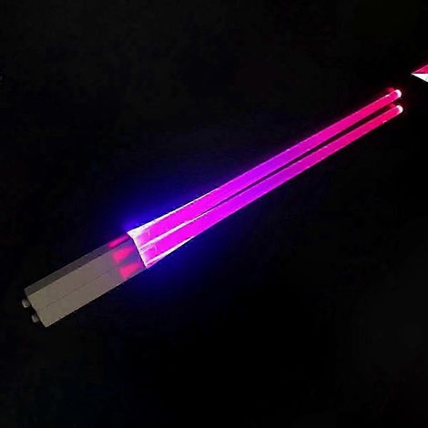 LED-beleuchtete Essstäbchen mit 9 Farben – wiederverwendbares, leuchtendes Besteck für Mahlzeiten und Partys (1/3)