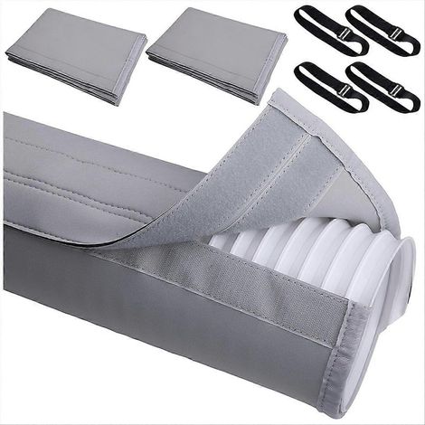 Lot de 2 gaines de protection pour tuyaux de climatisation - Compatibles avec les tuyaux d'évacuation de 5 et 5,9 pouces de diamètre. (1/5)