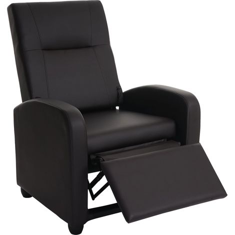 Fernsehsessel Dallas Basic, Relaxsessel Relaxliege Sessel, Kunstleder coffee