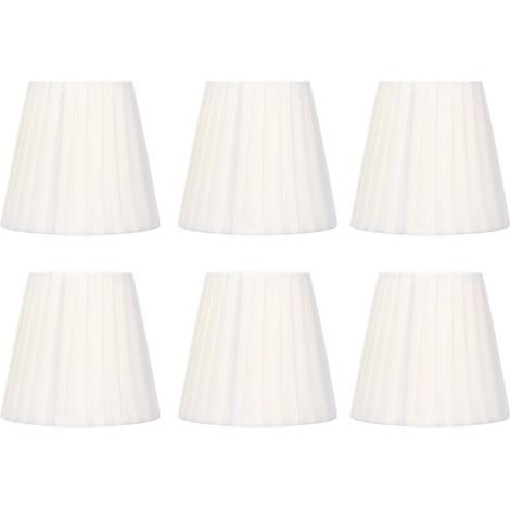 Lámpara de techo de cristal con pantalla de tela – 6 luces – Diseño elegante y duradero – Ideal para dormitorio u oficina