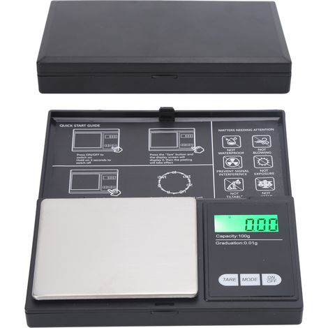 Balance numérique de précision 1kg/0,1g, écran LED, poche portable pour bijoux, médicaments, pesage, outil de mesure compact. (1/5)
