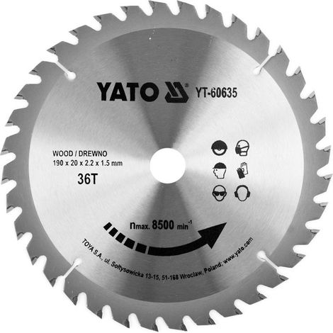 Yato YT-60635 hoja de sierra circular 19 cm 1 pieza(s) (1/3)