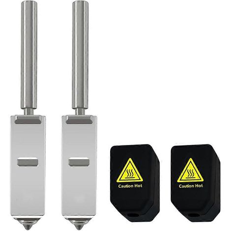 Lot de 2 buses intégrées en acier de 0,4 mm pour Kobra S1 Max Combo avec lot de 2 capuchons de protection en silicone pour imprimantes 3D Anycubic (1/5)