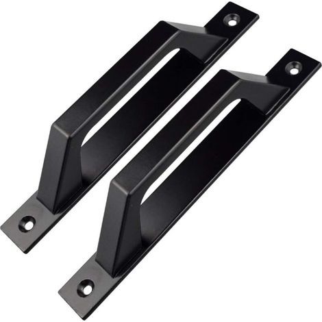 BUNTHAUS Poignée de porte coulissante Poignée de porte en bois 19.6cm