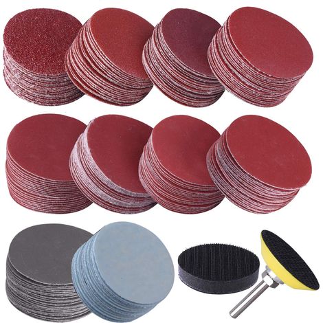 Disque Abrasif - 50 mm - Grains 80 à 3000 - Pour Broyage Meulage et Gravure - 200 Pièces