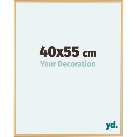 yd. - Cadre photo 40x55 - Or Vintage - Aluminium - Kent