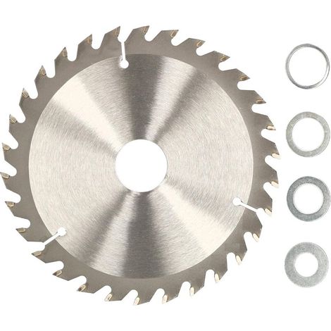 Lame de scie en carbure pour bois 30 dents Ø 180 mm + anneaux réducteurs (1/5)