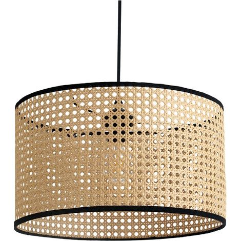 Boho Rattan Hängelampe - 1xE27 (1/5)