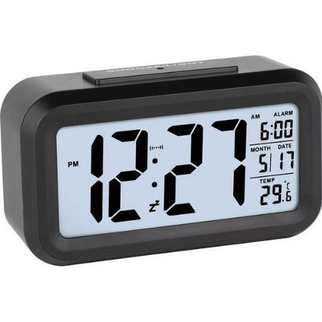 Lowell Orologio Da Tavolo Digitale Nero