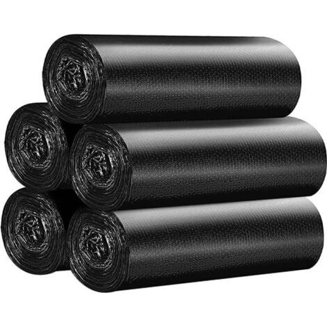 Compostable Biomüllbeutel with Henkel 100 Pieces for Home Compost (Black) (1/5)