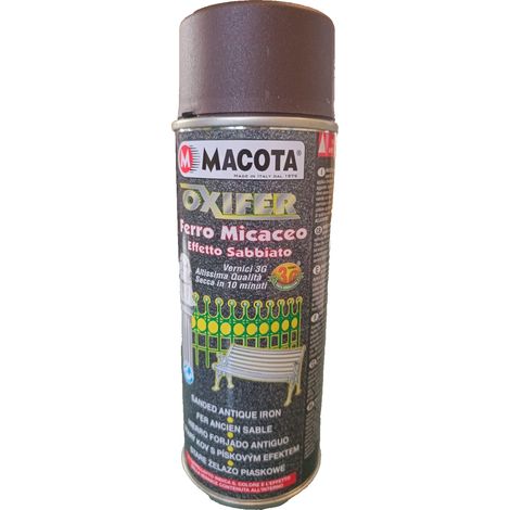 Macota OXIFER Vernice Ferro Antico Sabbiato spray – 400 ml – MARRONE (1/3)