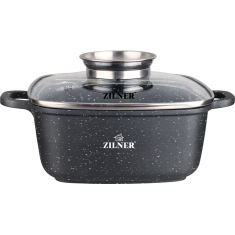 Pot à rôtir Zilner ZL-9009, 3,5 L, 22 cm, à revêtement en marbre (1/5)