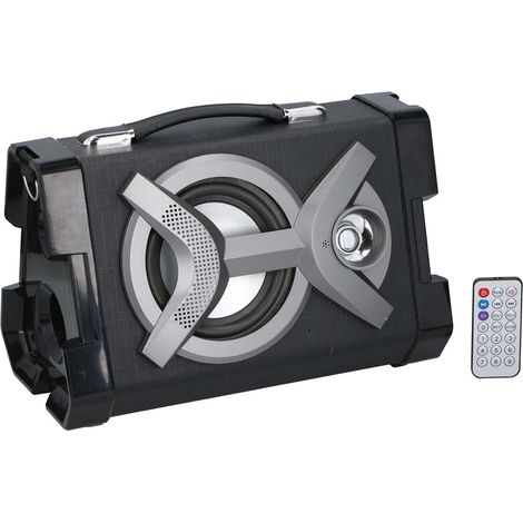 Cassa Altoparlante Speaker Bluetooth Portatile Radio FM USB Aux MP3 Telecomando