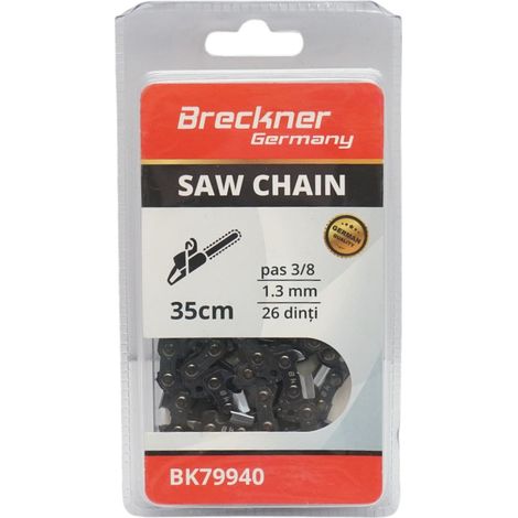 Catena per motosega, passo 3/8, 26 denti, 1,3 mm, lunghezza 35 cm Breckner Germany (1/4)