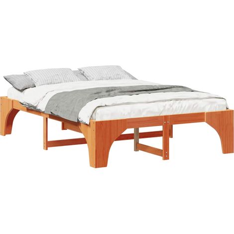 Maison Exclusive - Estructura de cama Marrón 150 x 200 cm Madera