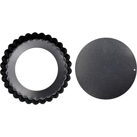 Mini-Muffinformen mit herausnehmbarem Boden, 7,6 cm Durchmesser, Pfannkuchenform, Muffinform, Schwarz, Rund, zum Backen von Desserts (1/5)