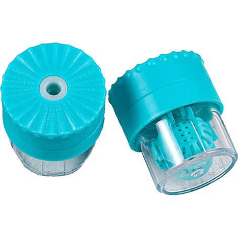 Nettoyeur de Lentilles de Contact Portable Manuel Rotatif Bleu pour Déprotéinisation (1/5)