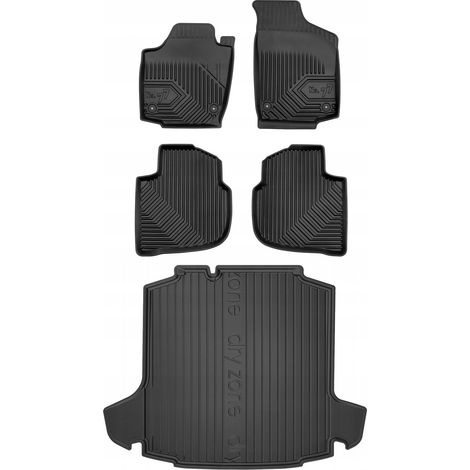 SET 77 Alfombrillas y tapetes Skoda Rapid Sedán 2012-2019 (1/5)
