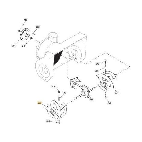 COCLEA-DESTRO ORIGINALE STIGA - 1812-2464-01
