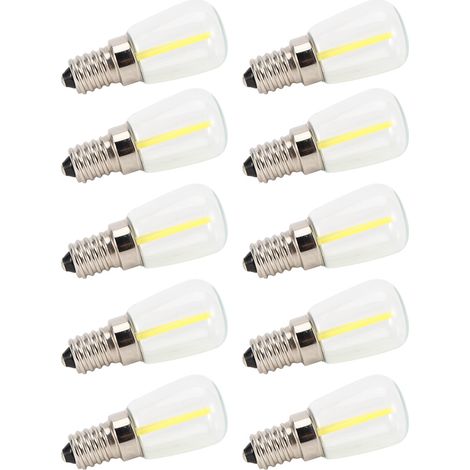 Lot de 10 mini ampoules LED E14 à intensité variable 1,5 W AC 110 V pour lustre, applique murale et éclairage domestique (1/5)