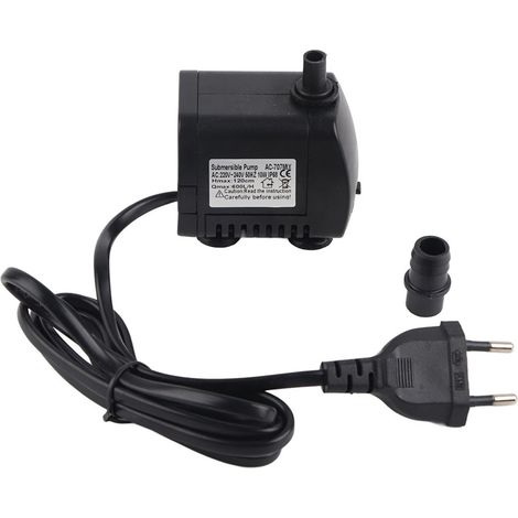 Pompe submersible 10W pour aquarium, résistante et silencieuse, idéale pour fontaine et mini paysage aquatique (1/5)