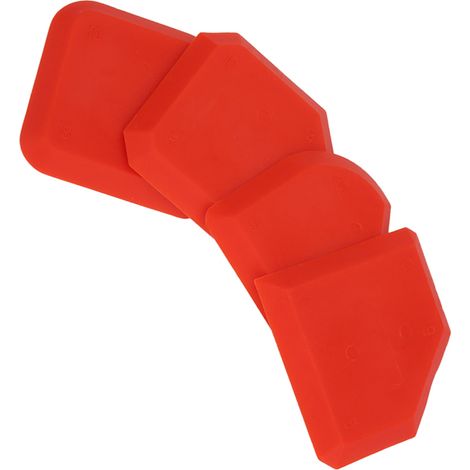 Kit de 4 outils silicone calfeutrage joint mastic racloir spatule lisseur finisseur nettoyant décapant (1/5)