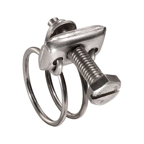 SPIDO - Colliers double fil inox 34x38 (x2)