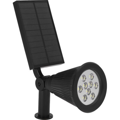 9 LED-Solarstrahler, Solar-Gartenleuchten für den Außenbereich, Hof, weißes Licht (1/5)