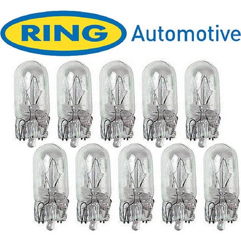 AMPOULE 12V W3W WEDGEBASE W2.1X9.5D (BOITE DE 10) RING