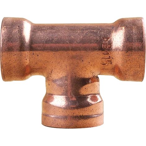 Raccord cuivre Push-Fit à clipser - Té égal FFF Ø15