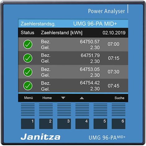 Janitza UMG96-PA-MID+ Analizzatore di energia (1/5)