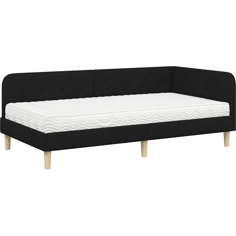 Maison Exclusive - Estructura de cama en esquina Negro 90 x 190 c
