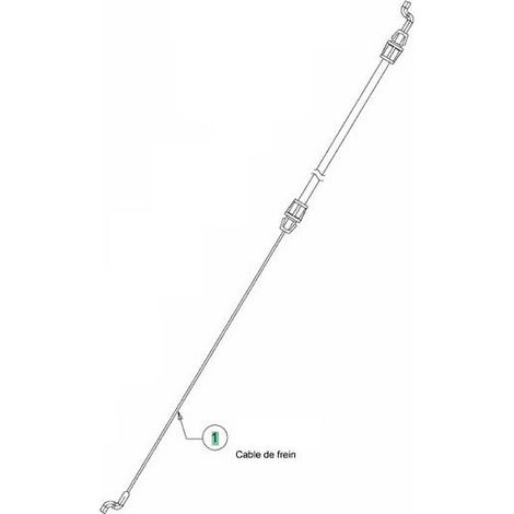 Cable frein moteur tondeuse MTD 746-05024A