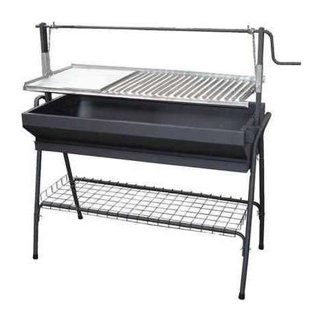 Barbacoa con Parrilla Plancha Inoxidable y Elevador 60x5 IMEX