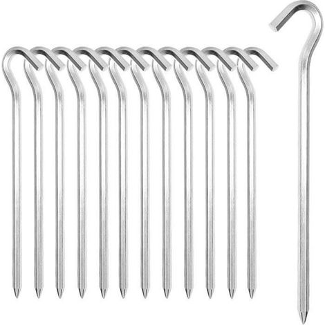 Piquets de tente, piquets de tente en aluminium, 26 piquets de tente pour le jardinage, le camping ACCESSOIRE DE TENTE DE CAMPING (1/4)