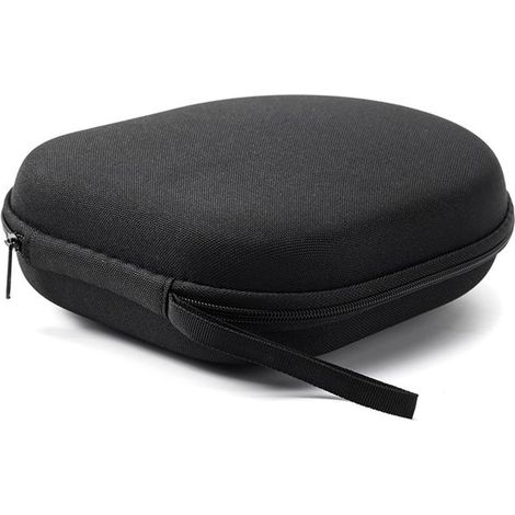 Étui pour casque audio - Étui rigide - Étui de rangement pour casque audio - Étui antichoc - Étui portable - Matériau composite - Noir (1/5)