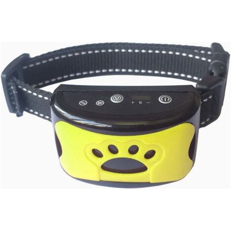 Collier Anti Aboiement Chien, Rechargeable Collier Dressage pour Petit Moyen Grand Chien, Dispositif Anti Aboiement Chien avec Son et Vibration 7 Niveaux de Sensibilité H650 (1/3)