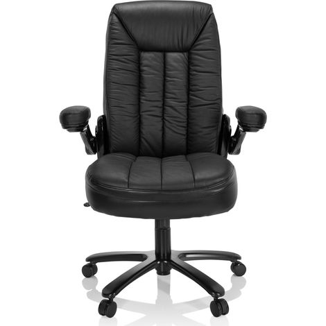 [GEBRAUCHT] B-Ware Hjh Office Schwerlaststuhl Bürostuhl Instructor Iii Xxl Leder Schwarz Stuhl