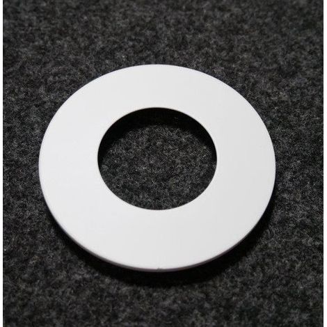 Collerette ronde blanche mat fixe Ø 82mm – Aluminium – Pour spot encastrable LED'UP – Installation plafond fixe ou orientable – Europole