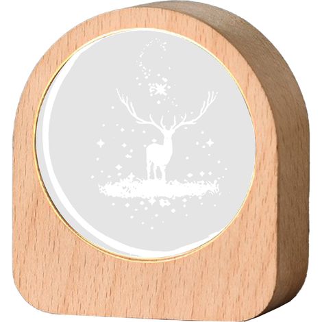 Veilleuse LED Cristal USB Sculpture 3D Cerf Décoration Lumineuse Intérieure Design Élégant 75x85x30mm pour Salon Chambre (1/5)