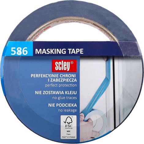 Nastro per pittura Scley blu 30 mm x 33 m 586