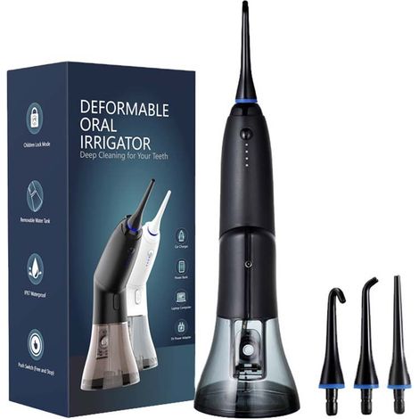 Nettoyeur dentaire électrique pour éclaircissement des dents, 4 fonctions de nettoyage, réservoir 300 ml (1/5)