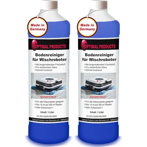 Nettoyant pour sols pour robots laveurs 1 L Détergent concentré pour tous les robots laveurs & aspirateurs avec fonction humide Faible moussage & sans traces avec un parfum de fraîcheur prononcé (1/5)