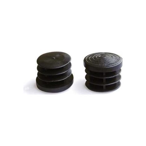 Puntali interni alettati tondi neri Ø 40 mm. 4 pz.