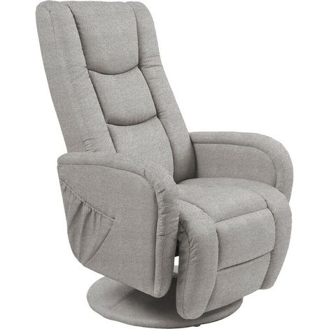 Sillón reclinable Houston 1085, Gris, 85x68x85cm, Tapiz