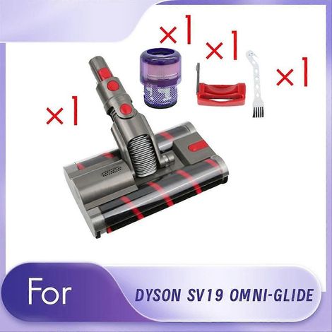 Brosse à double rouleau + verrouillage + filtre SV19 pour tête d'aspirateur de rechange souple OMNI-GLIDE SV19 (1/5)