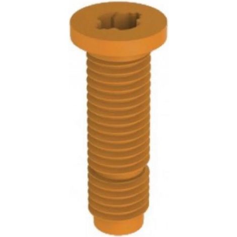 Vis M12 Terre de France PVC recoupable pour fixation centrale de bonde d'évier Valentin, lot de 2