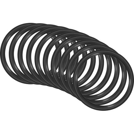 55x47x4mm Nitrile Rubber O-Rings 10 Pieces Round Black (1/5)