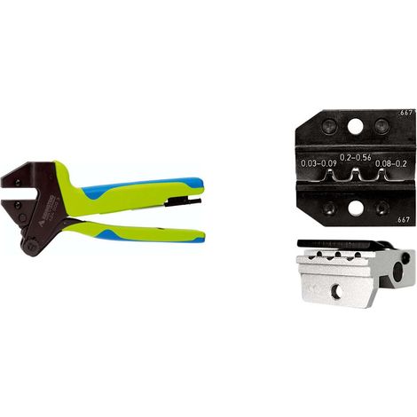 624 667 3 01 K1 Rennsteig Werkzeuge GmbH Crimpzange PEW12 für D-Sub gestanzte-Kontakt Querschnitt 0,03mm² - 0,56mm² - 1 Stück