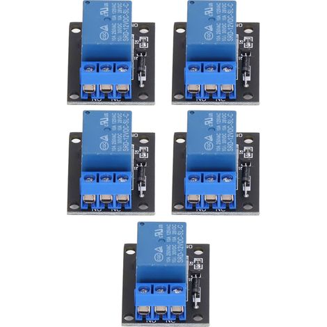 5-teiliges Relaismodul-1-Kanal-Steuerplatinen-Controller-12V-Zubehörset für die Entwicklung (1/5)